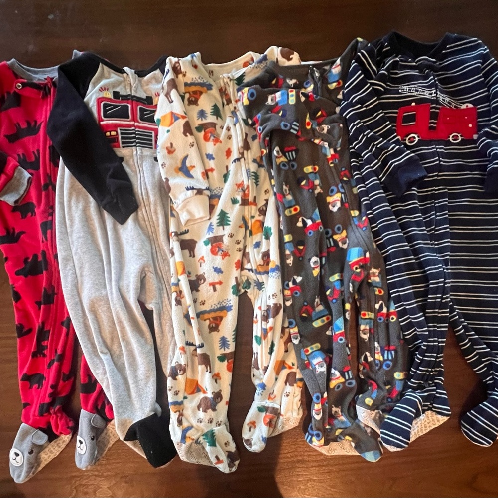 18month fleece footed sleeper bundle